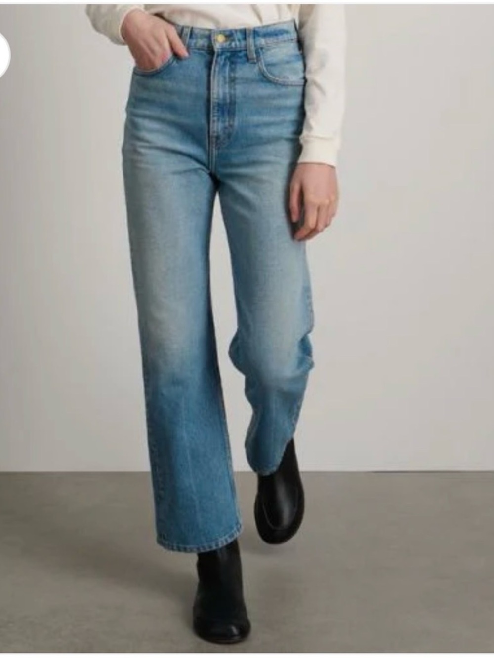 B SIDES Plein Straight Blue Jeans - Picture 6 of 6